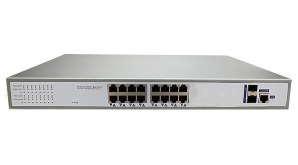 Quality 16 Ports 250W PoE Ethernet Switch , IP Camera Use Power Over Ethernet Switch for sale