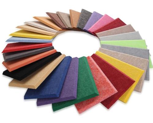 Soundproof Material Noise Reduce Polyester Fiber Acoustic Panel / Decorative Sound Absorbing Panels
