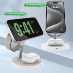 15W All In One Wireless Charger With Led Light 9V Input Voltage