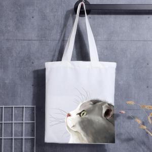 Reusable Custom Logo Printing Cotton Canvas Tote Bag Reusable Custom Canvas Bag