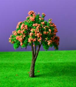 China 10cm architectural model tree/ artificial color tree/ model trees/ scale scenery trees wholesale