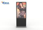 IR Touch Screen Advertising Displays Customized Menu Language Digital Signage