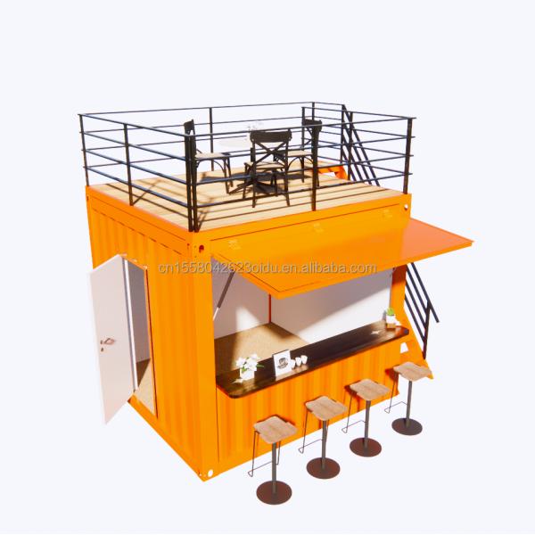 10 Foot Prefabricated Container Store for Fast Food Coffee Bars Customized Color Supermarket Option from Shanghai