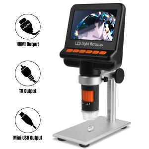 China 50x~1200x High Resolution Digital Microscope Lcd Display Polarization Filter wholesale