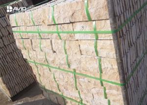 China Yellow Sandstone Retaining Wall Blocks Sound Absorption Fire Prevention wholesale