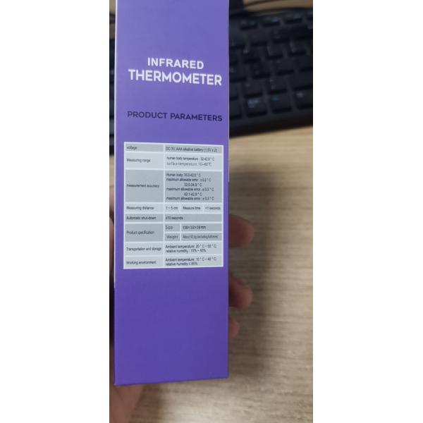 Medical Detection Electronic Digital Forehead Infrared Thermometer 3cm 5cm