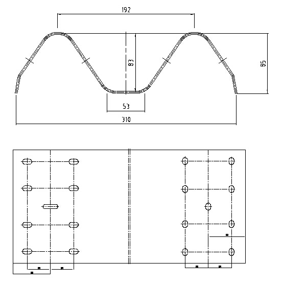 14-19 Row Auto Highway Guardrail Forming Machine Ac380V 50Hz Three Phase