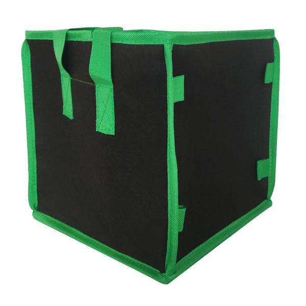 135g Bulk Root Pouch 4 Gallon Square Fabric Pots With Handles