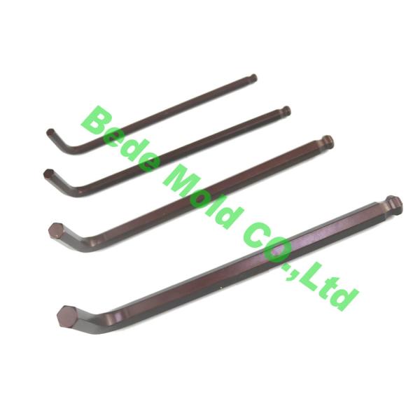 High Hardness Hex Allen Wrench Metric Standard Length Bronze Color
