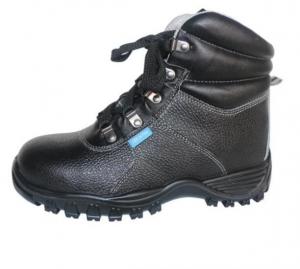 China Cushioned Insole Safety Boots ESD Cleanroom Shoes Steel Cap Heat Resistant Black Color on sale