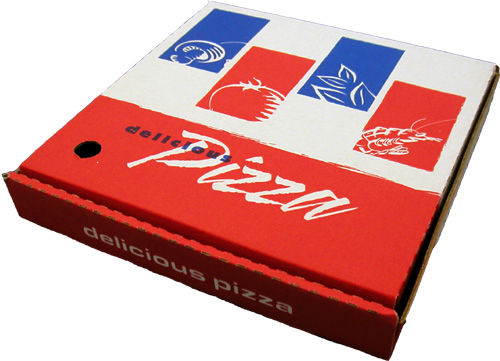 Corrugated Pizza Box in 7", 8", 9", 10". 12", 14",16"