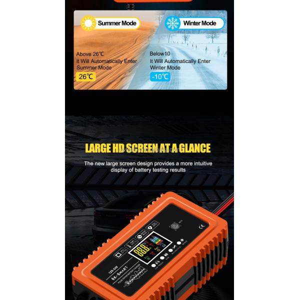 Electric Vehicle E-bike Scooter Intelligent Automatic 12V 24V 10A 12A Lead-Acid Repair Battery Charger with Fast Charging Speed