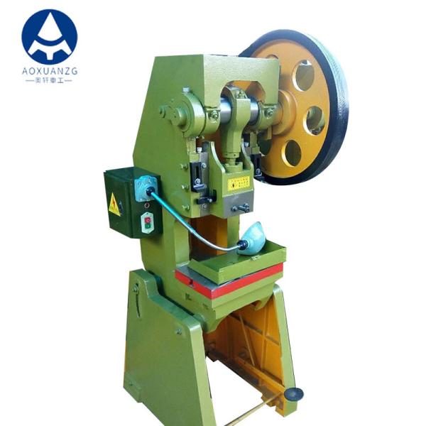 Quality J23 Type 10T Mechanical Punching Machine , 1500w Sheet Metal Perforating Machine With Light for sale