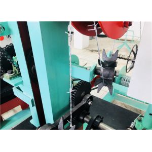 China Reverse Twisted Barbed Wire Making Machine , Barbed Wire Fencing Machine wholesale