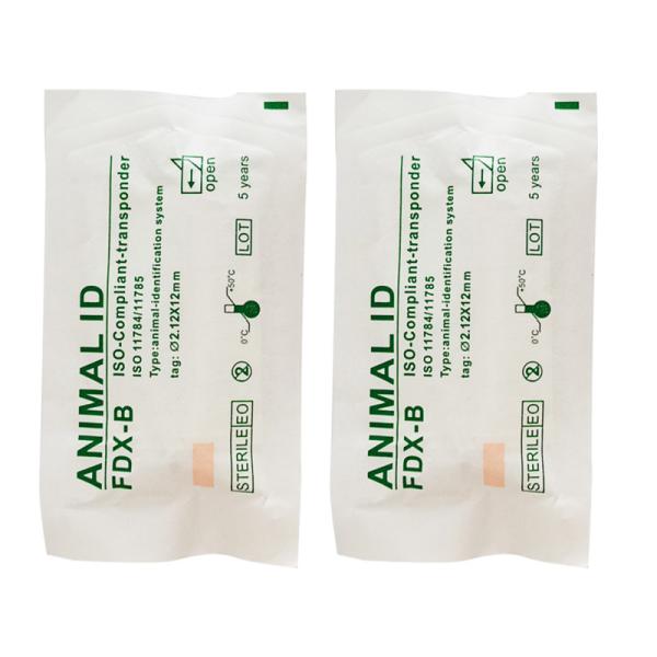 Quality Disposable Package ISO Transponder Microchip For Animal Identification With Reusable Applictaor for sale