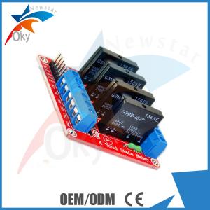 China SSR Solid-State Arduino Relay Module 4 Channel Low Level 5V DC wholesale