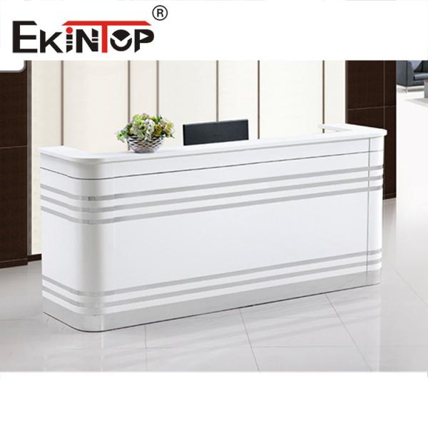 Quality Multifunctional L Shaped Reception Desk , Reception Computer Table OEM ODM for sale