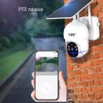 Solar Power Tuya Smart Camera 1080P HD Two Way Voice Intercom PIR Motion