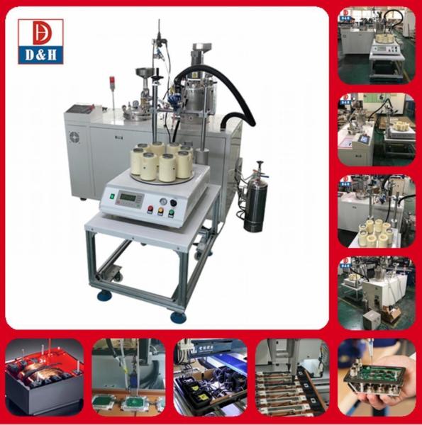 High Precision Electric Driven Filter End Cap Gluing Machine for Two Compounds