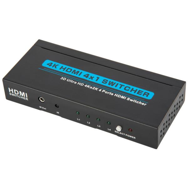 Quality 10.2Gbps 4Kx2K 4 Input 1 Output HDMI Switch for sale