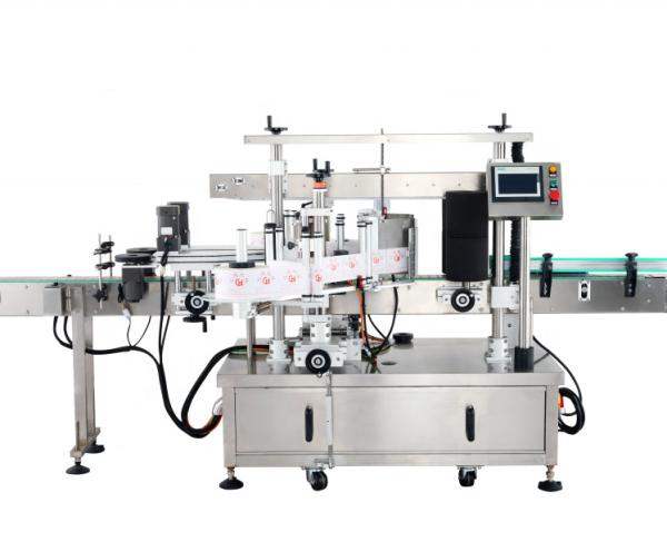 Food Bottle Labeling Machine with Date Code Printer and Automatic Screw Capping