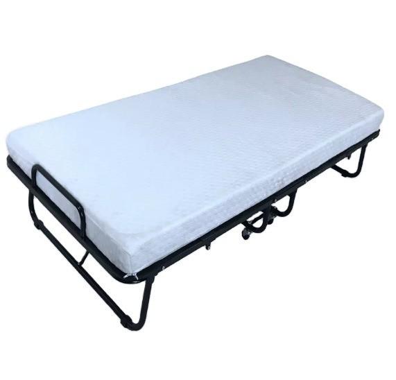 Quality Modern Design Foldable Cot Bed Frame Twin Full Size for Home or Hotel Iron Metal Frame for sale