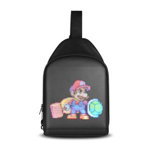 China Bluetooth LED Backpack With Programmable Screen Lightweight LED Advertising Display Screen wholesale