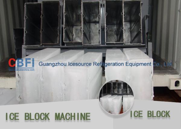 Quality Water Cooling / Air Cooling Block Ice Making Machine With Ice Crusher 380v for sale