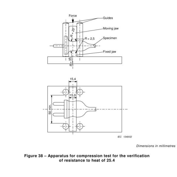 20N IEC 60884-1 Stainless Steel Heat Resistance Compression Test Device