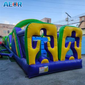 Customized PVC inflatable equipment jump bounce castle bouncy obstacle giant