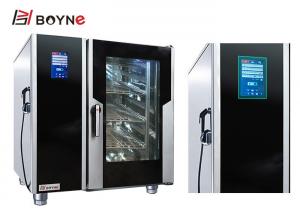 China Stainless Steel 6 Trays Combi Oven With Boiler Electric LCD Version can storage 88 88 menus wholesale