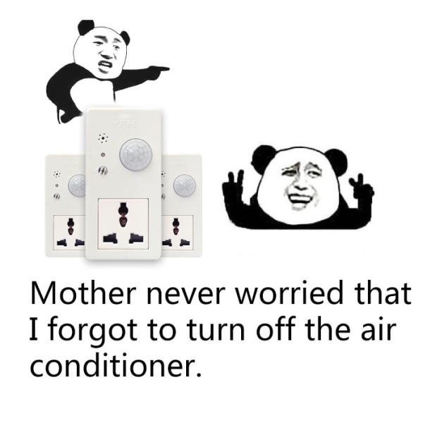 Quality Smart Motion Sensor Power Outlet / Motion Sensor Light With Outlet Voice Control for sale