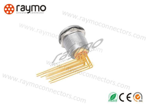 Quality Elbow PCB Printed Circuit Connectors  EGG ECG EEG EHG Panel Socket Waterproof for sale
