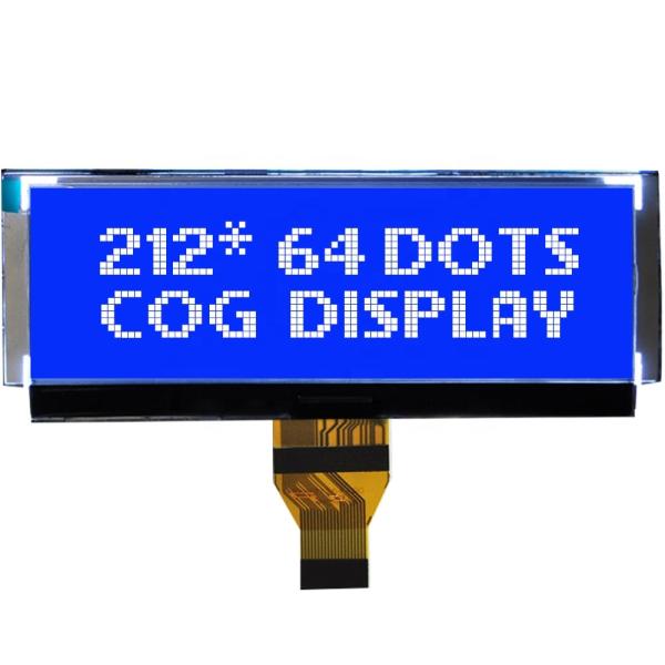 Quality 212x64 Monochrome LCD Module FSTN Display 4.5 inch COG FPC Connector for sale