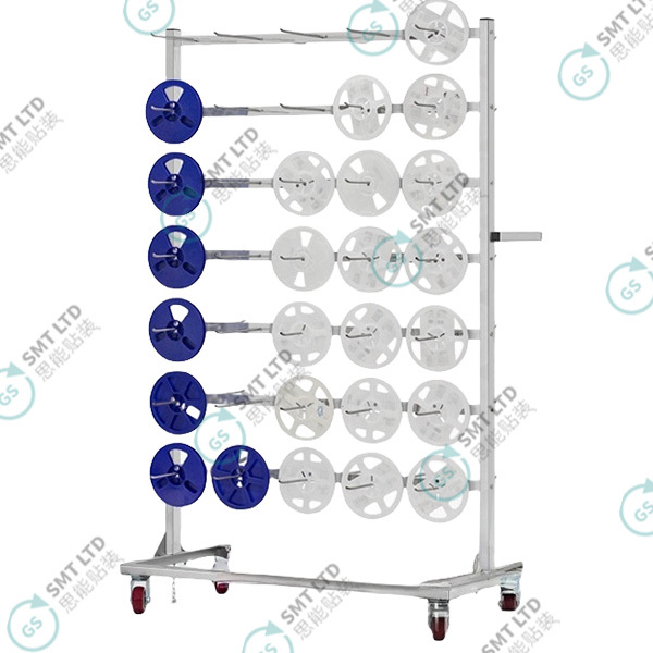 SMT ESD Reel Storage Shelving Rack Trolley Cart