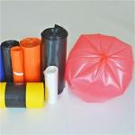 Offset Printing Surface Handling LDPE Plastic Trash Bag on Roll for Beige