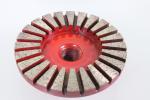 24 Segment Turbo Cup Wheel Floor Buffer Pads For Concrete / Terrazzo / Granite