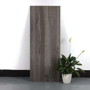 China Dark Grey Floor Bathroom Wood Grain Ceramic Tiles 200x1000mm wholesale