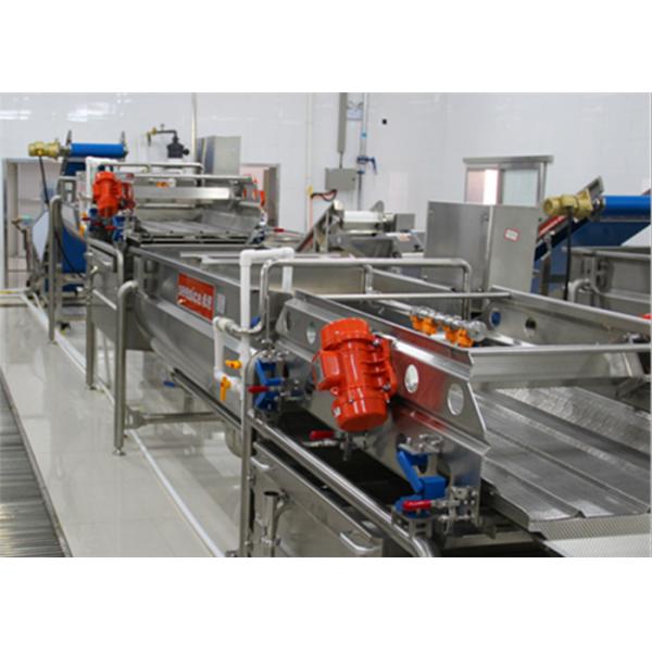 4.2KW Vegetable Cleaning Machine , Compact Structure Vegetable Washing Machine