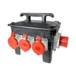 Syntax New RB13 Handy Solid Rubber Box 63A Three Phase Mains Power Distro Box