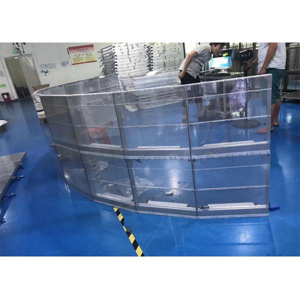 Airports Transparent Flexible Led Display Panel 256x128 Dots