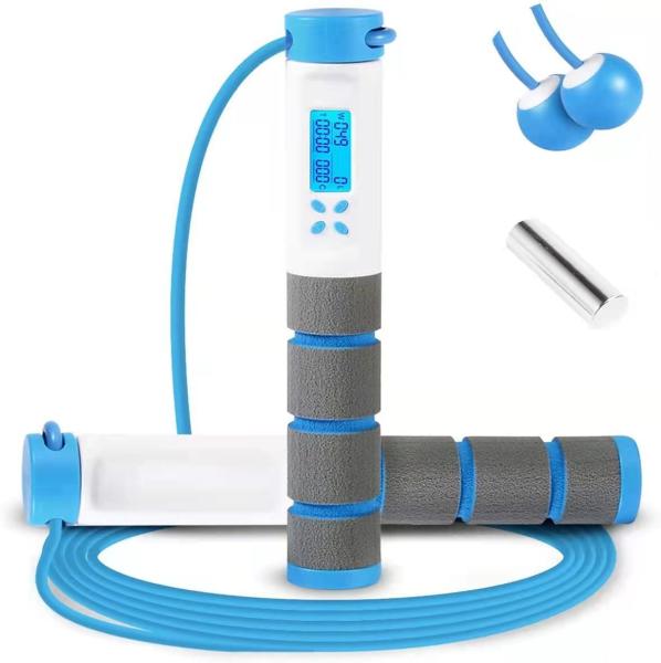 Quality Fitness Jump Rope Unisex 157 G Home Exercise Weighted Speed Skipping Rope With Counter And Smart Cordless for sale
