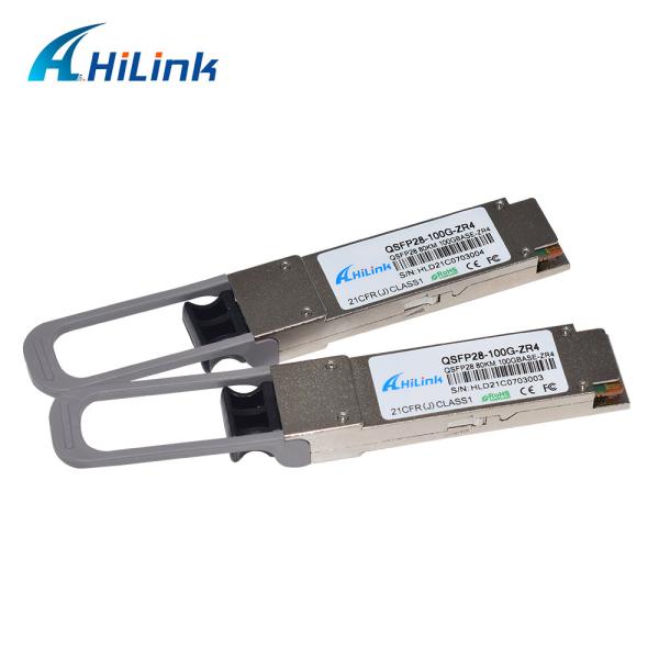 QSFP28 100G ZR4 Optical Transceiver Module 80KM SMF With FEC Dual LC For
