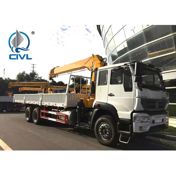 SINOTRUK HOWO 6X4 Truck Mounted Crane 12 Tons With Warranty Truck with Loading Crane