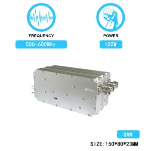 China 100W 500-600MHz Customized RF Power Amplifier Module Jamming PA GaN Drone Fpv C-Uas Anti Drone Module With GAN and Isolation Protector on sale
