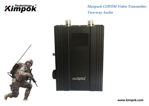 Army Microwave Wireless AV Transmitter with Portable Receiver 10W COFDM Wireless