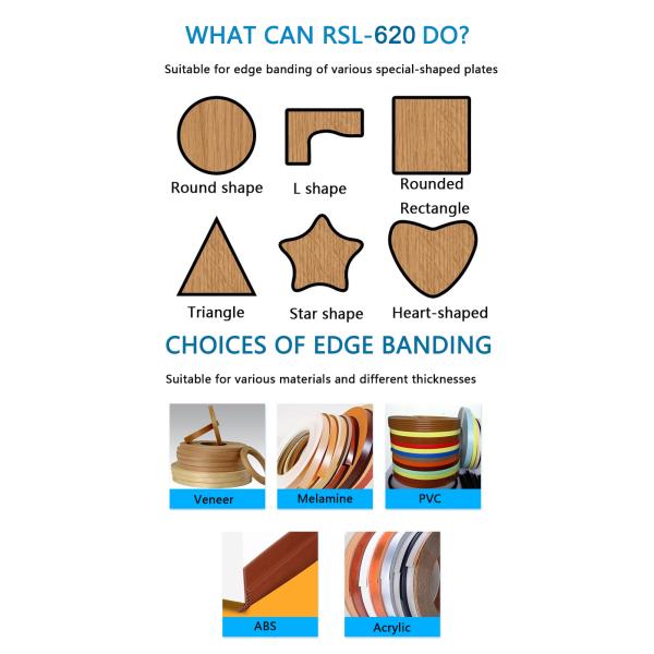 Curve Line Wood Edge Banding Machine Mdf Lipping Machine For Cabinet 0-20cm/S