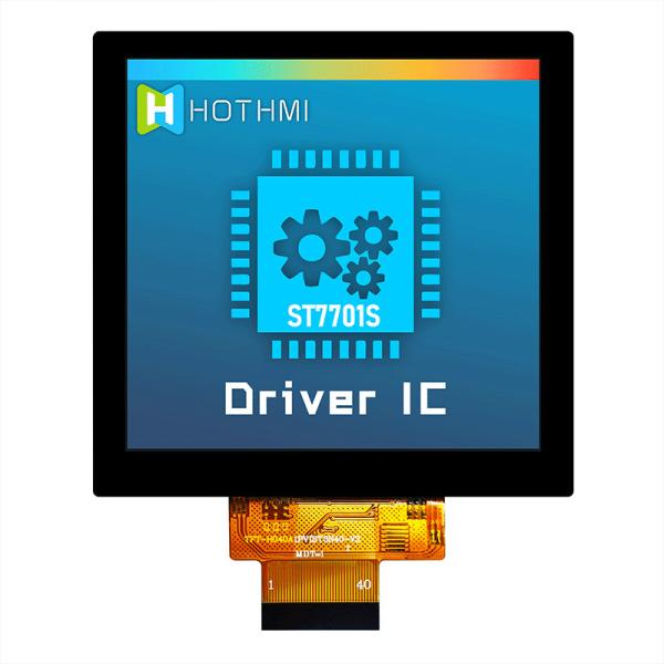4 Inch 480x480 Dots IPS TFT LCD SPI ST7701S With Glass Cover