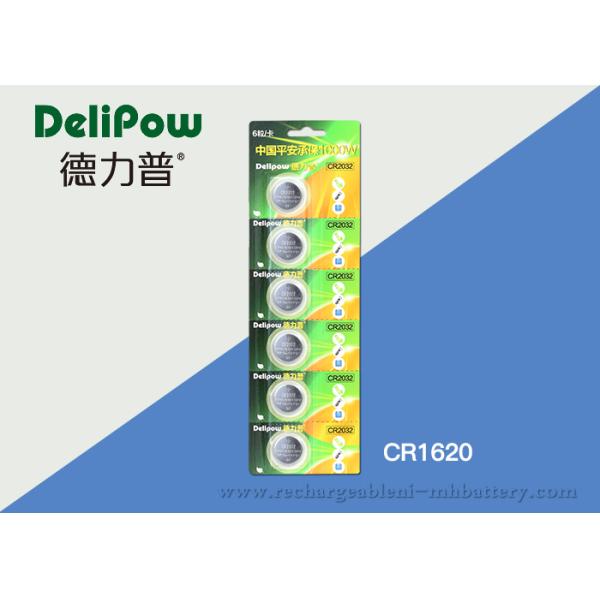 3V Green Power CR1620 Button Cell Battery With Long Life Cycle