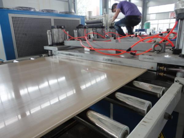 20 M Plastic PVC Profile Extrusion Line For Wall Ceiling Corner Tile Making